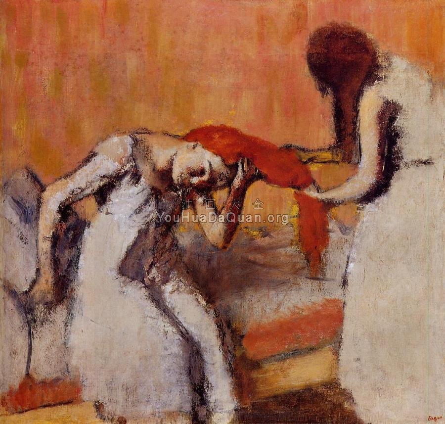 Combing the Hair - 埃德加·德加